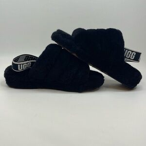UGG Women's Fluff Yeah Shearling Slingback Slippers